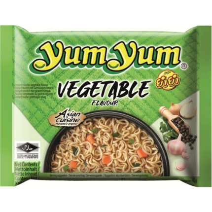 Yum Yum Vegetable flavour instant noodles bevat 10g koolhydraten