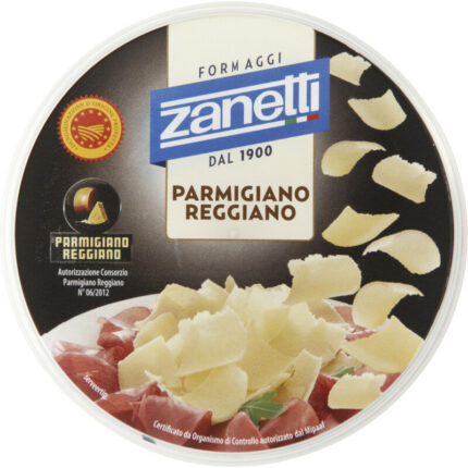 Zanetti Parmigiano reggiano flakes bevat 0g koolhydraten