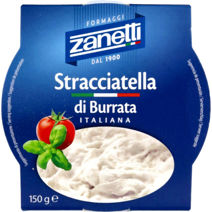 Zanetti Stracciatella di burrata bevat 1.7g koolhydraten