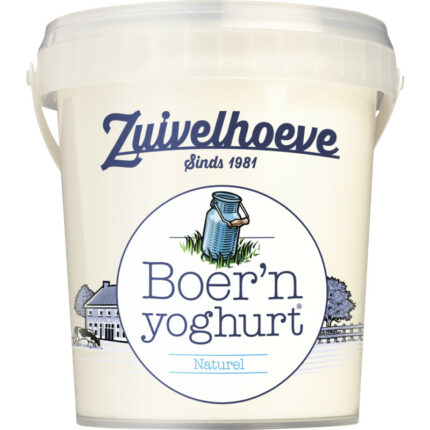 Zuivelhoeve Boer'n yoghurt naturel bevat 2.5g koolhydraten