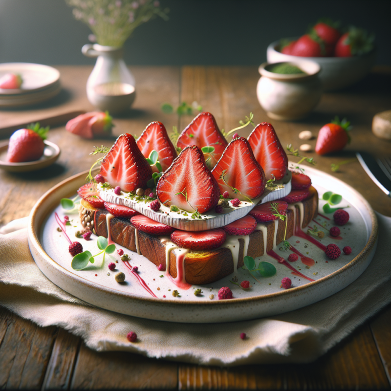 Keto Aardbeien-Brie Toast