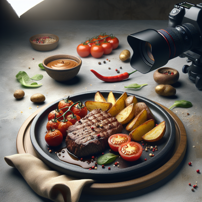 Keto Biefstuk met Tomaat en Aardappeltjes