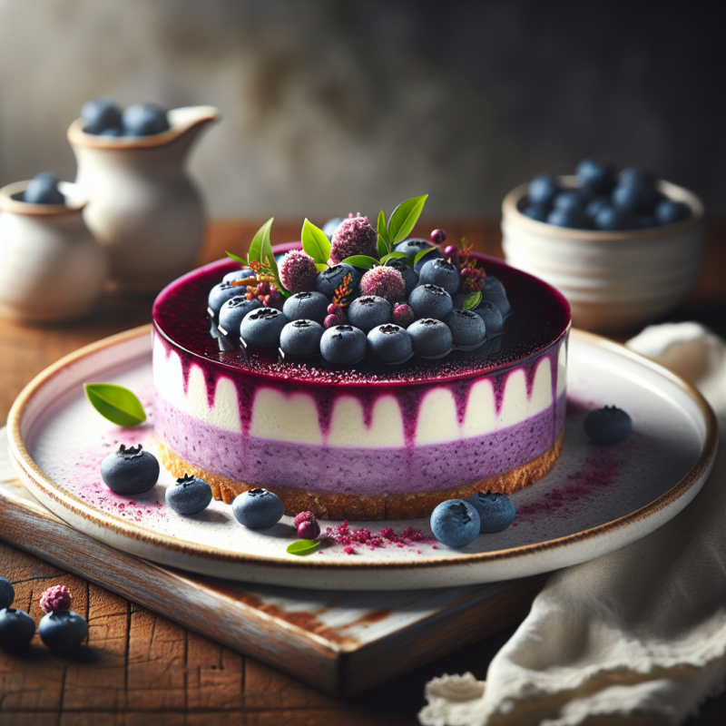 Keto Blauwe Bessen Cheesecake Recept
