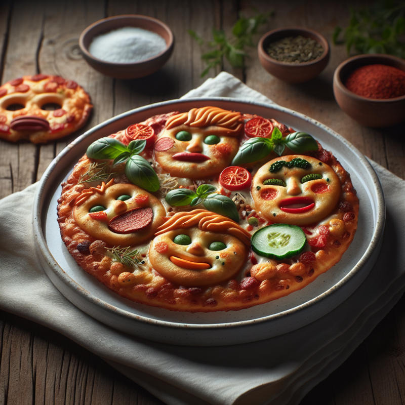 Keto Mini Pizza Gezichten