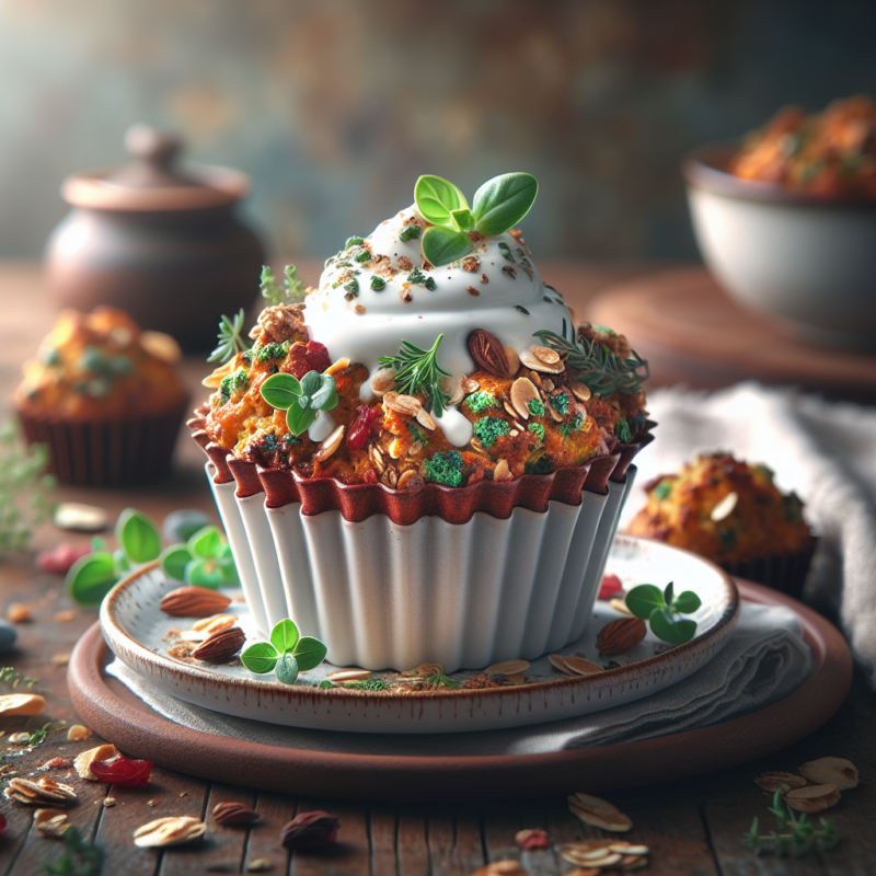 Keto Muesli Muffins met Yoghurt