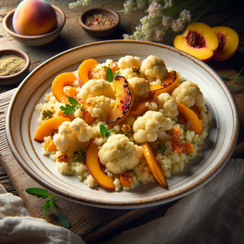 Keto Perzik-Style Bloemkoolcouscous