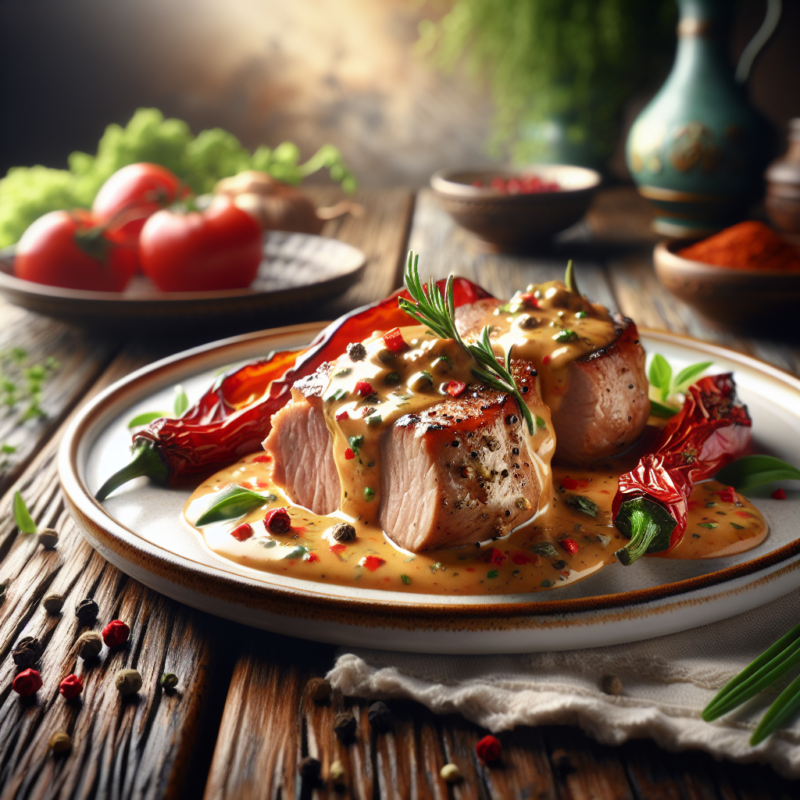 Keto Varkenshaasmedaillons in Peperroomsaus