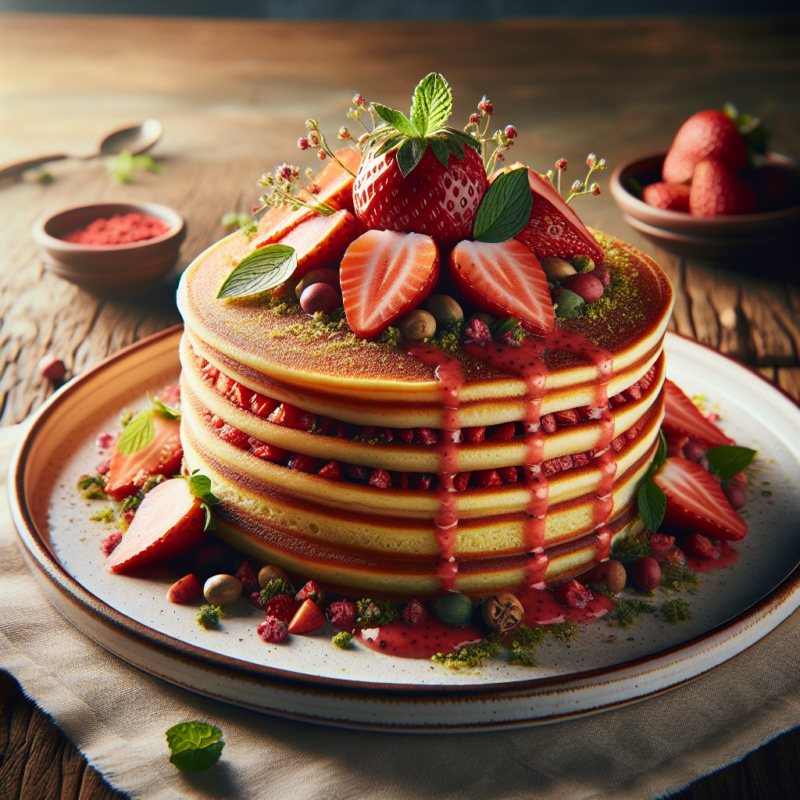 Keto Aardbeien Pannenkoekentaart