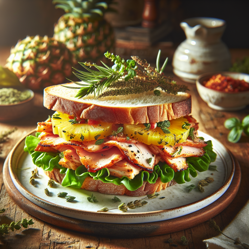 Keto Kip-ananas Broodje