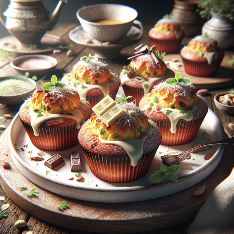 Keto Kokosmuffins met Witte Chocolade