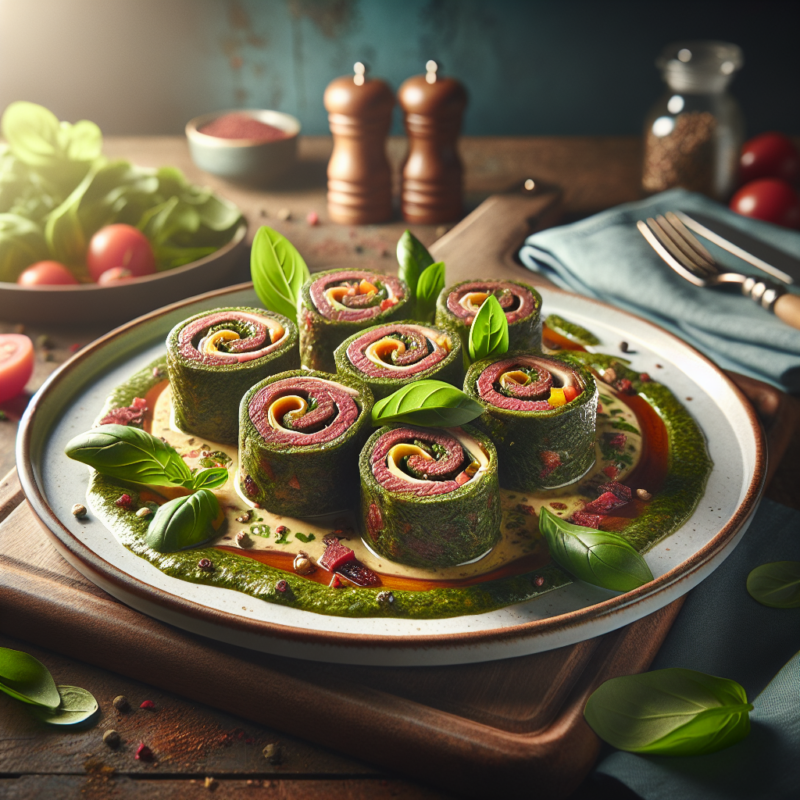 Keto Rosbiefrolletjes met Pesto