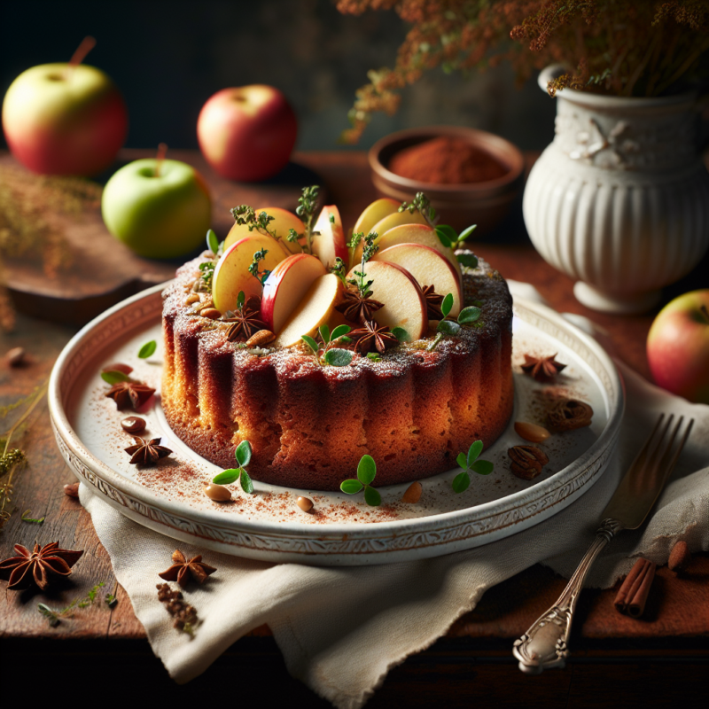 Keto Speculaascake met Appel