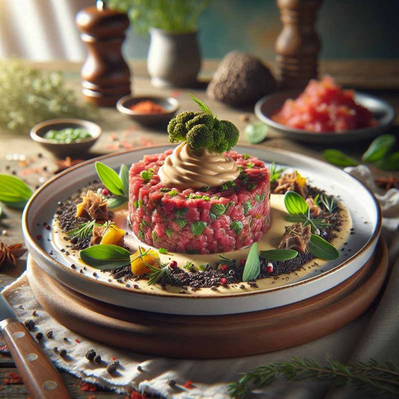 Keto Steak Tartaar met Truffelmayonaise