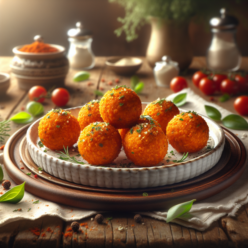 Kruidige Oranje Kaasballetjes voor Keto Snacks