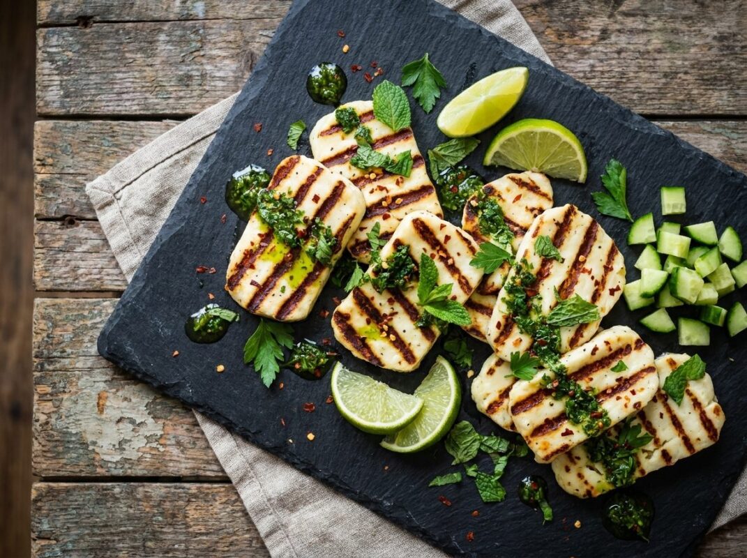 Keto BBQ Gegrilde Halloumi met Limoen