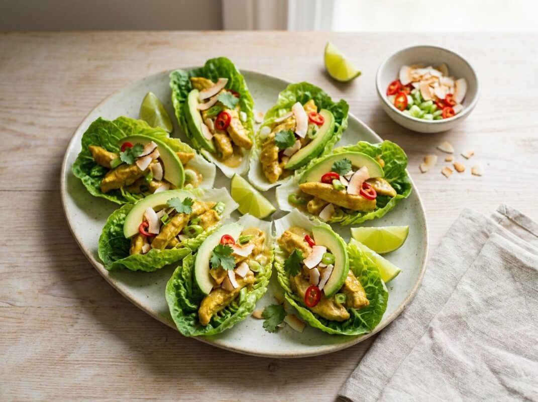Keto Kip-Kokos Slawraps met Limoen