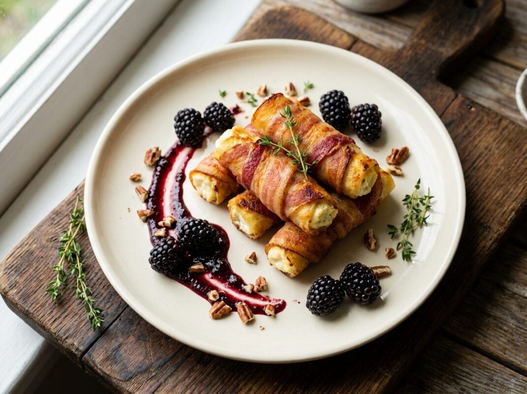 Keto Spekrolletjes met Ricotta en Bramen