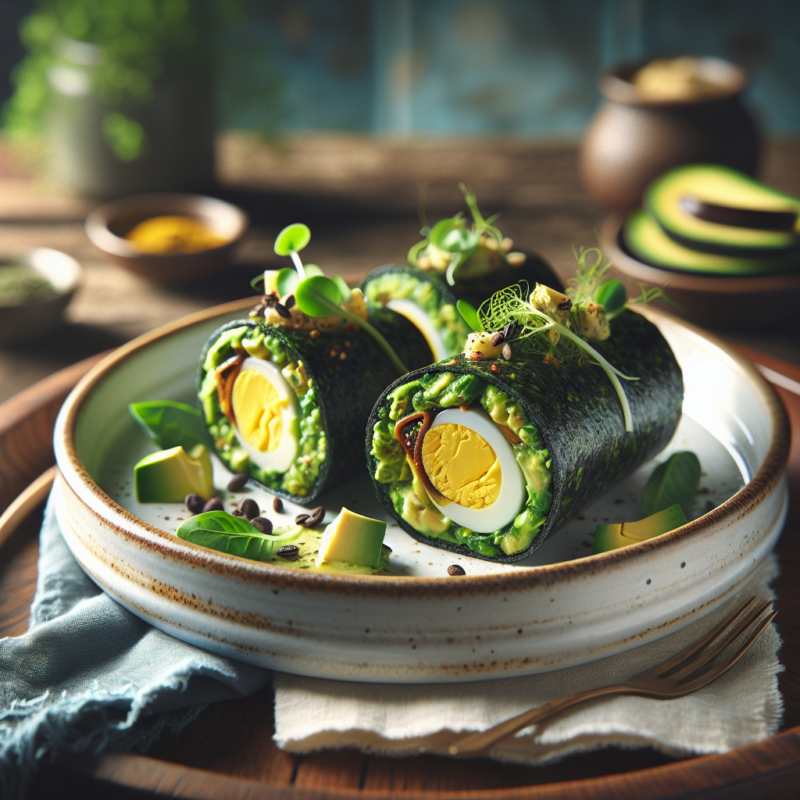 Avocado-Ei Keto Broodjes