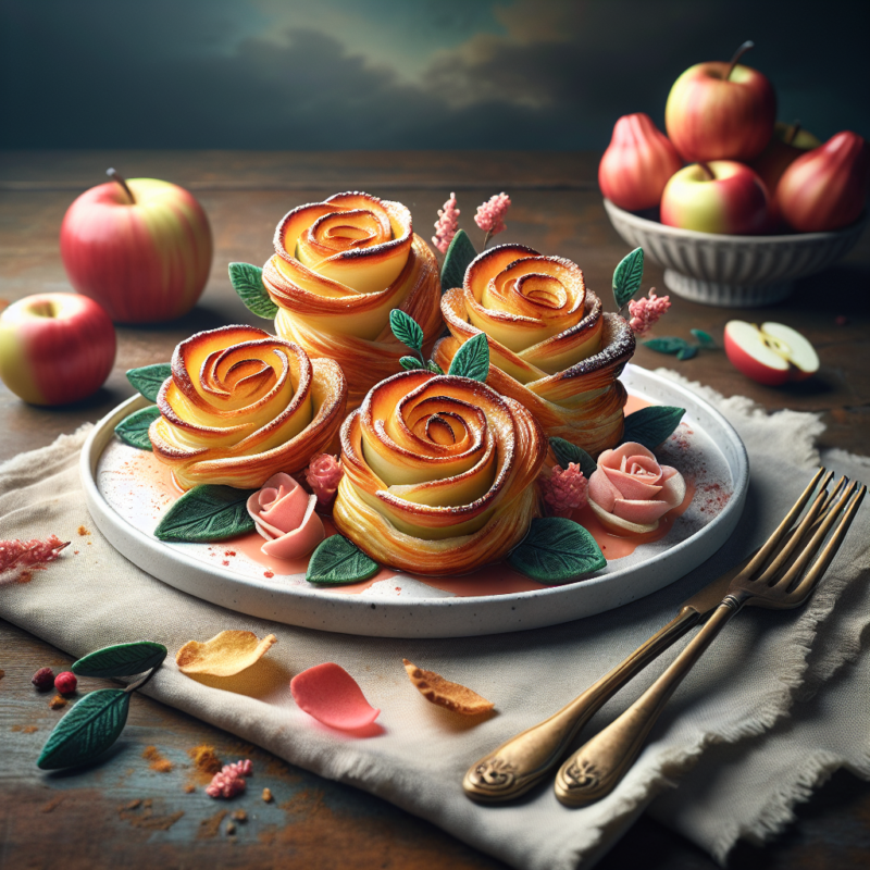 Keto Appelroosjes met Bladerdeeg