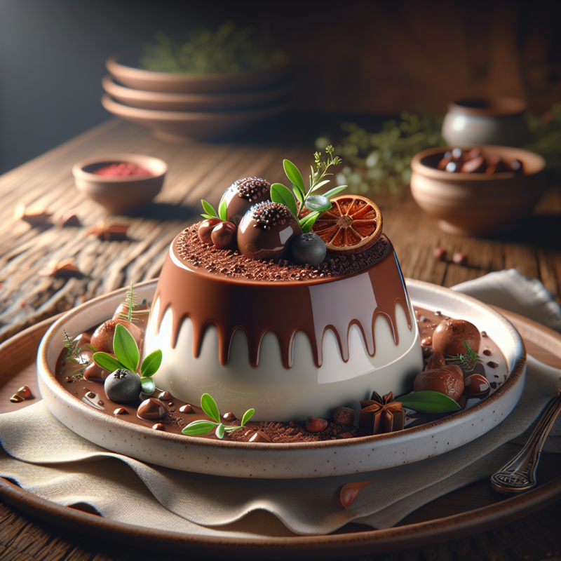 Keto Chocolade Panna Cotta Recept