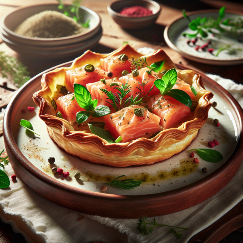 Keto Filodeegtaartjes met Zalm