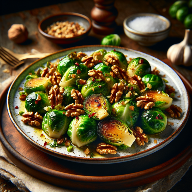 Ovengebakken Spruitjes met Walnoten