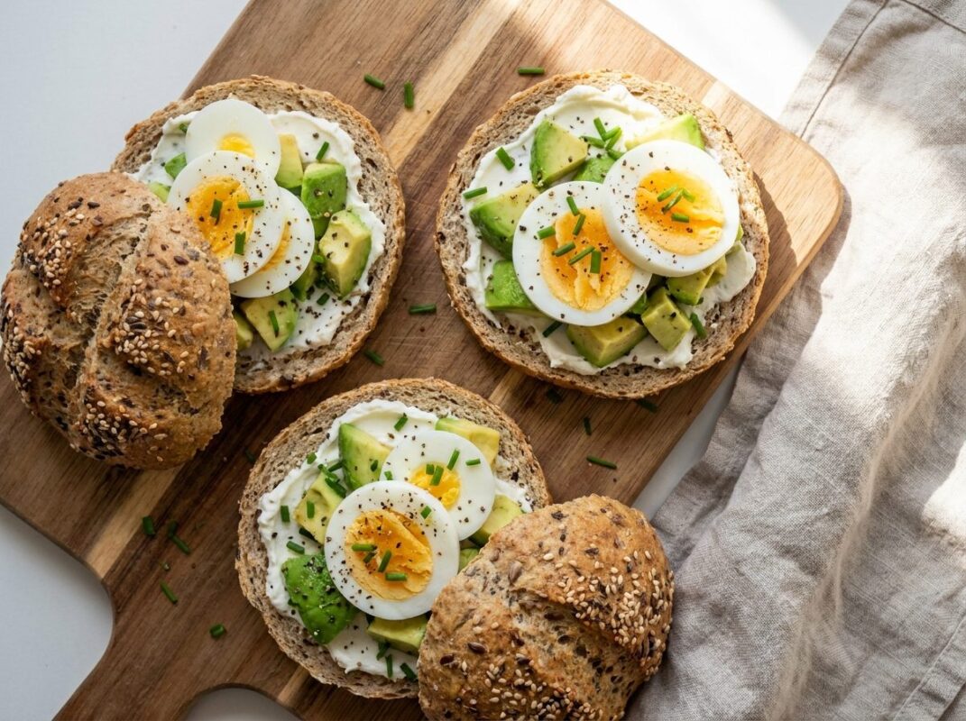 Keto Broodjes met Avocado en Ei