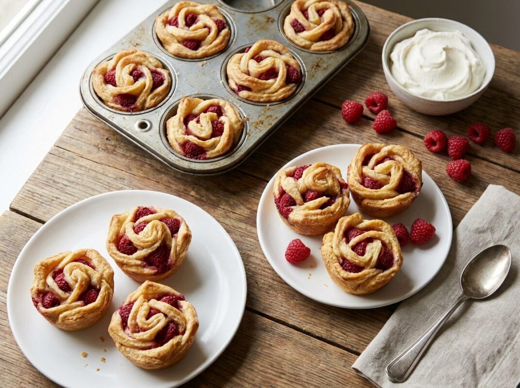 Keto Frambozenroosjes van Amandeldeeg