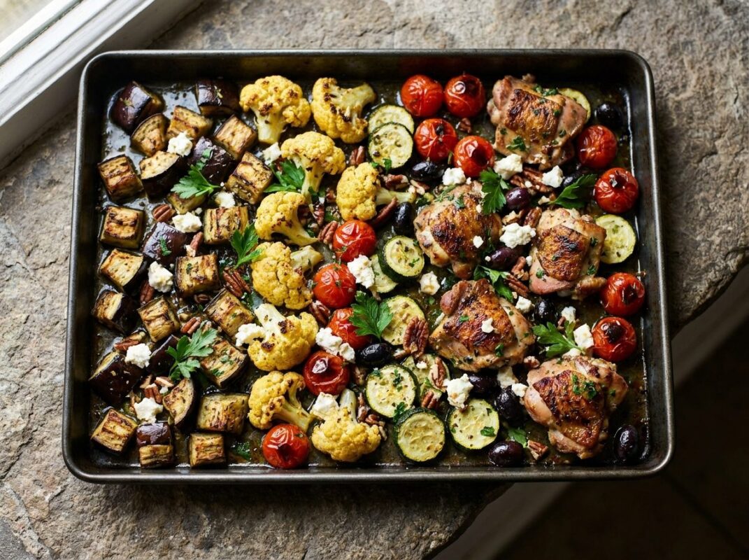 Keto Mediterrane Ovenschotel met Aubergine en Feta