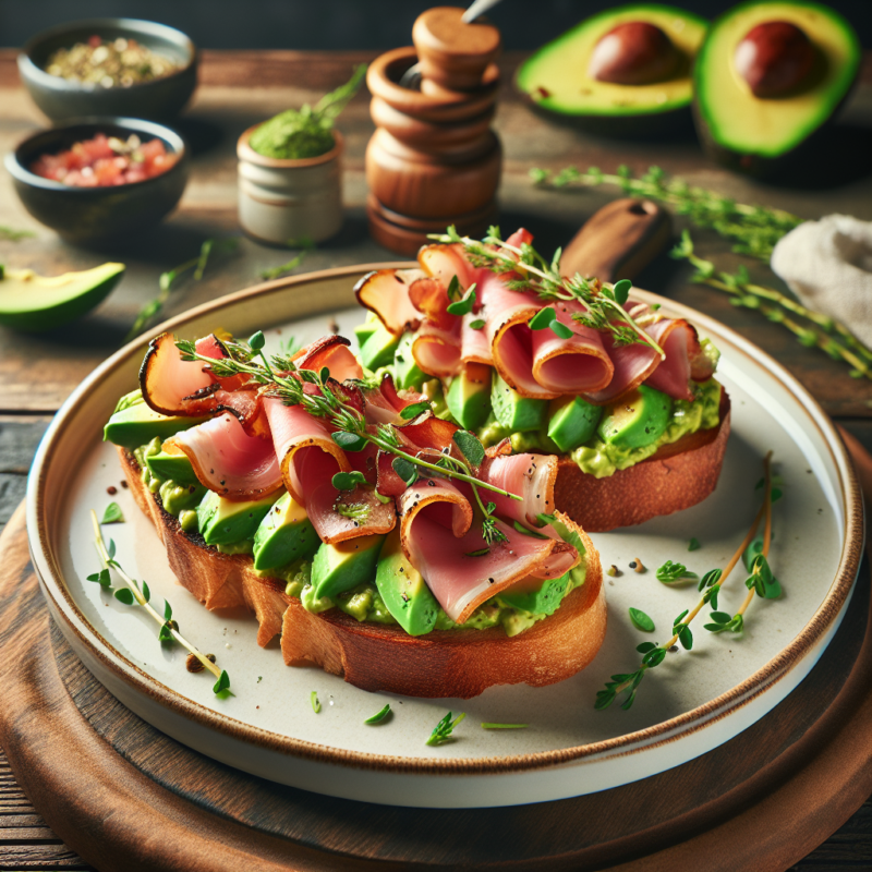 Avocado-Ham Bruschetta: Keto Leckerij!
