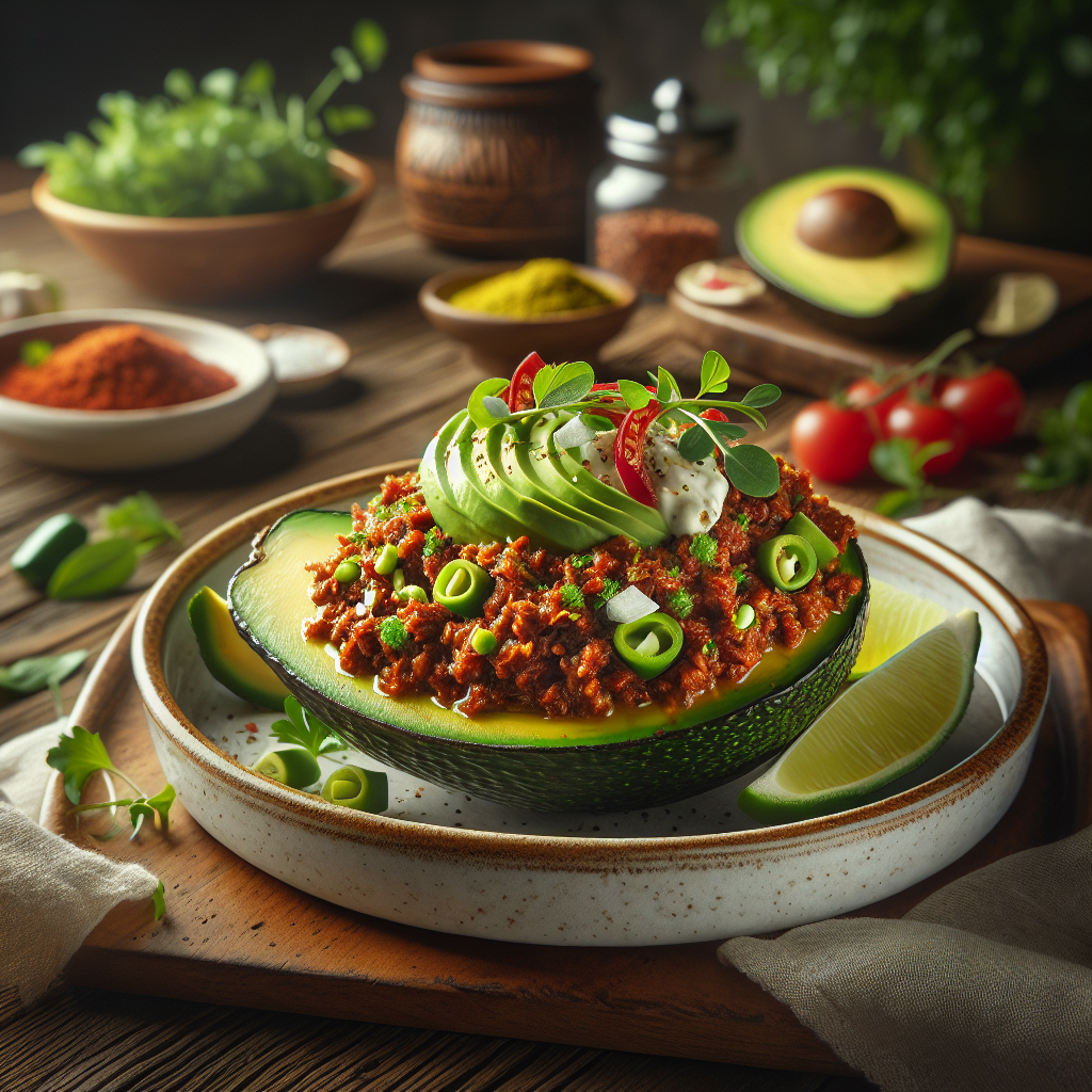 Keto Avocado met Mexicaanse Vulling