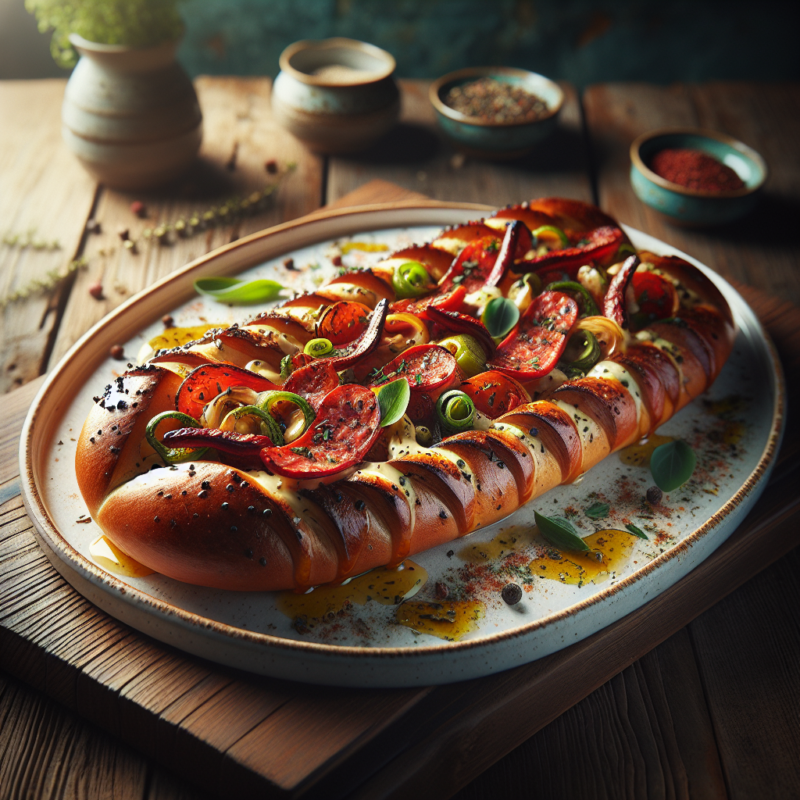 Keto BBQ Pizza Stokbrood