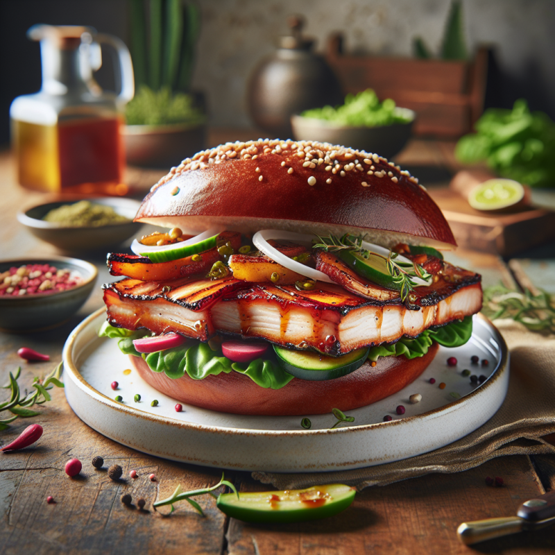 Keto BBQ Speklap Broodje