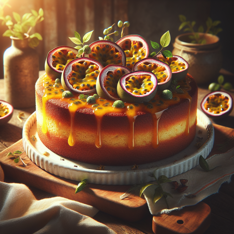 Keto Biscuittaart met Passievrucht