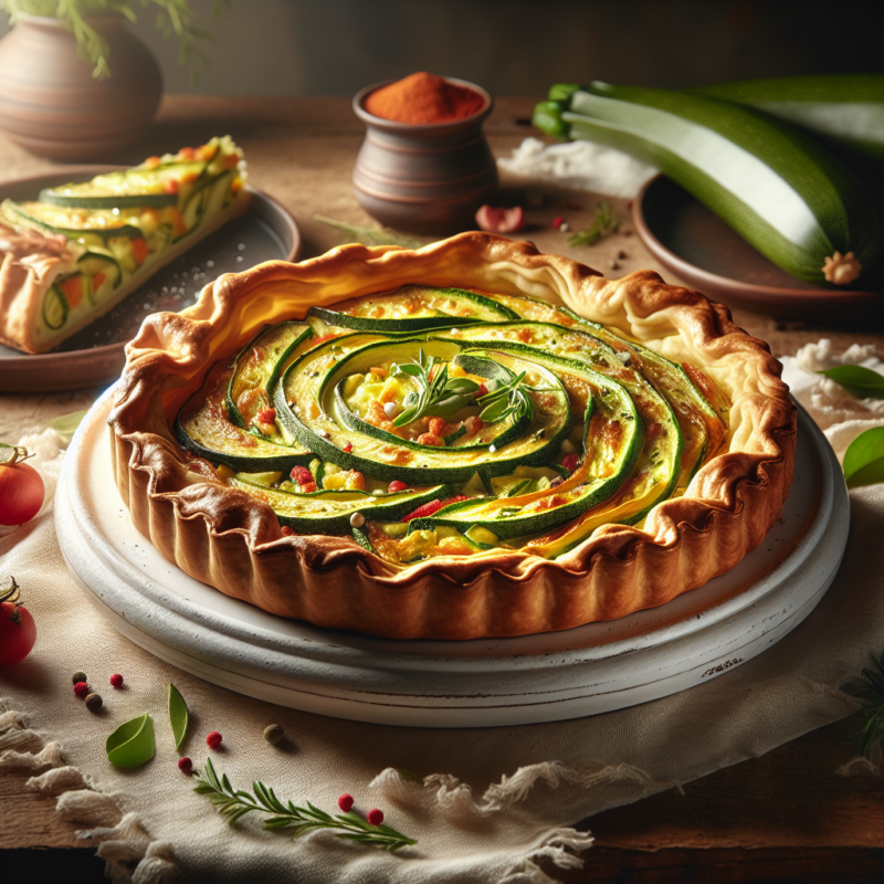 Keto Courgette Filodeeg Taart