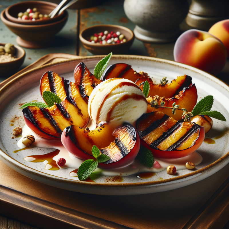 Keto Gegrilde Perziken met IJs