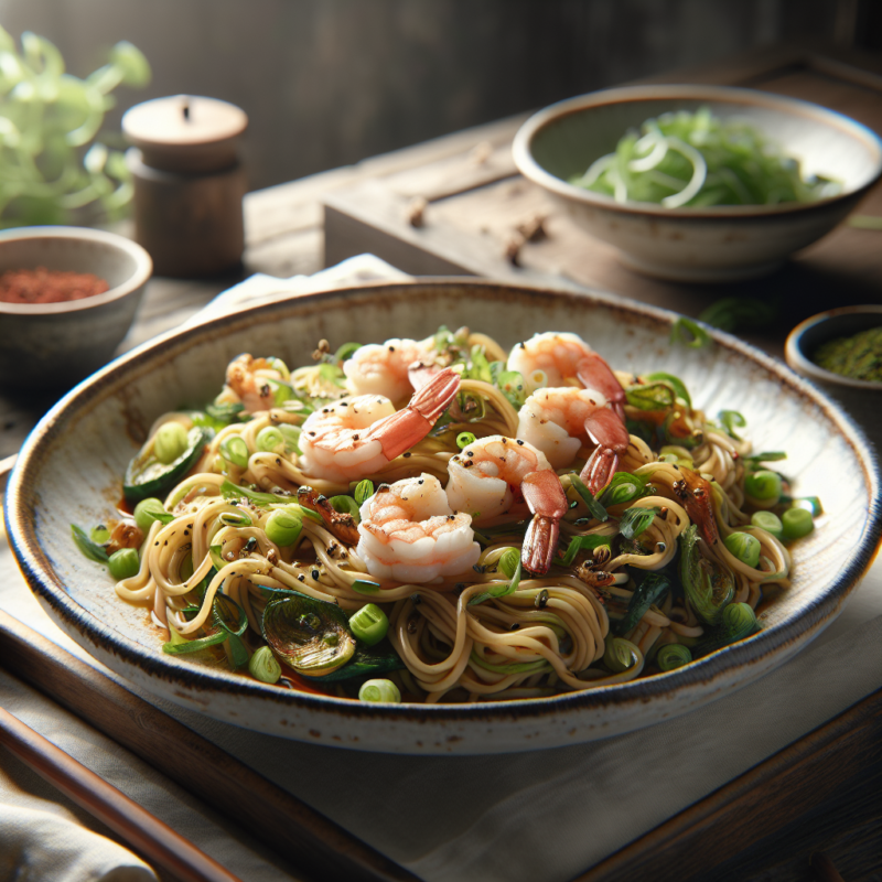 Keto Noedels met Garnalen