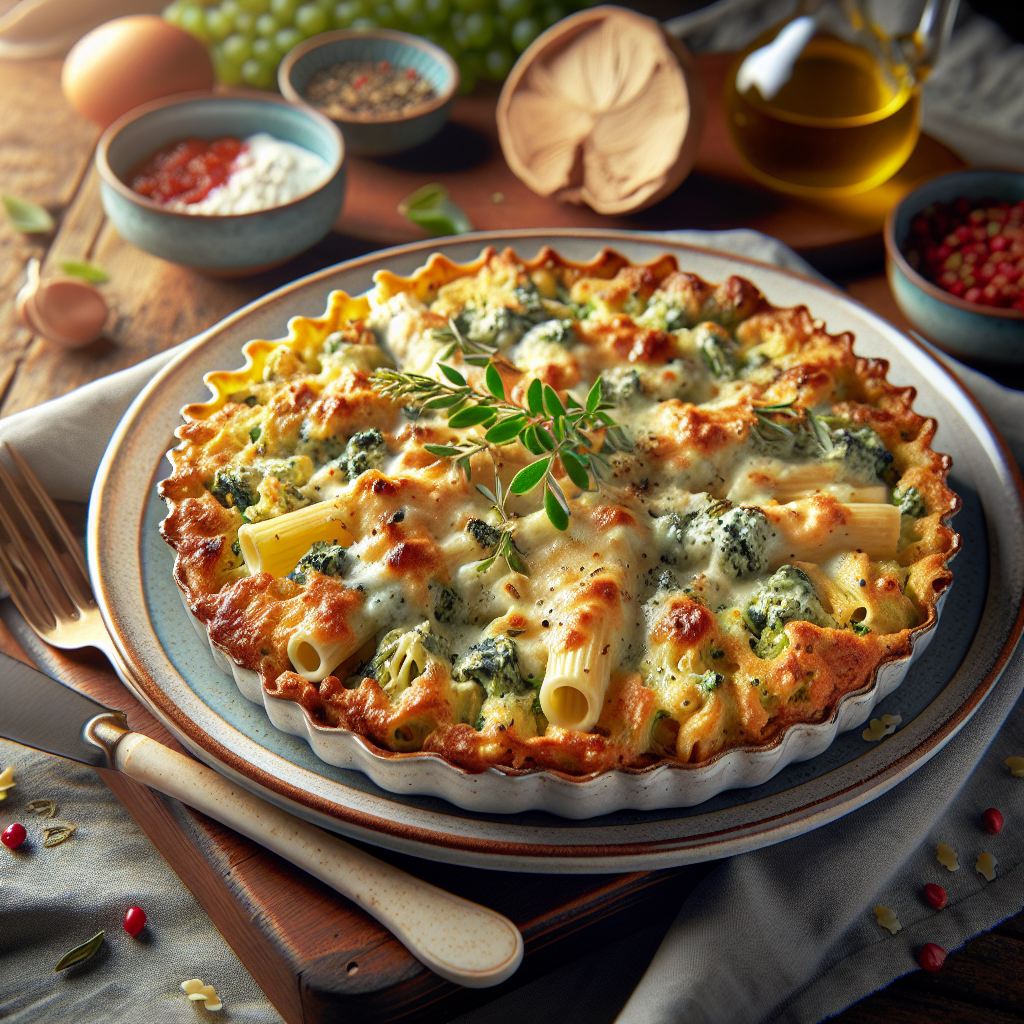 Keto Ovenschotel met Gorgonzolasaus en Pasta