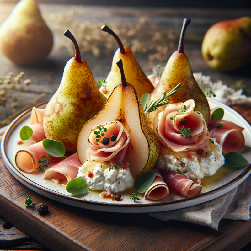 Keto Peer met Ricotta en Ham Delight