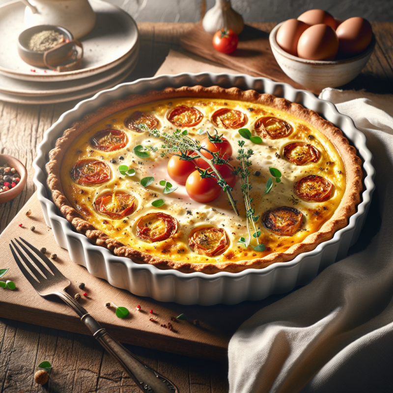 Keto Quiche Caprese: Een Romige Italiaanse Luchtigheid