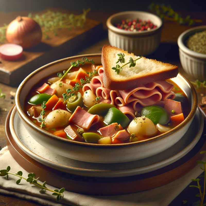 Keto Ragout Benoeming met Ham Sandwich