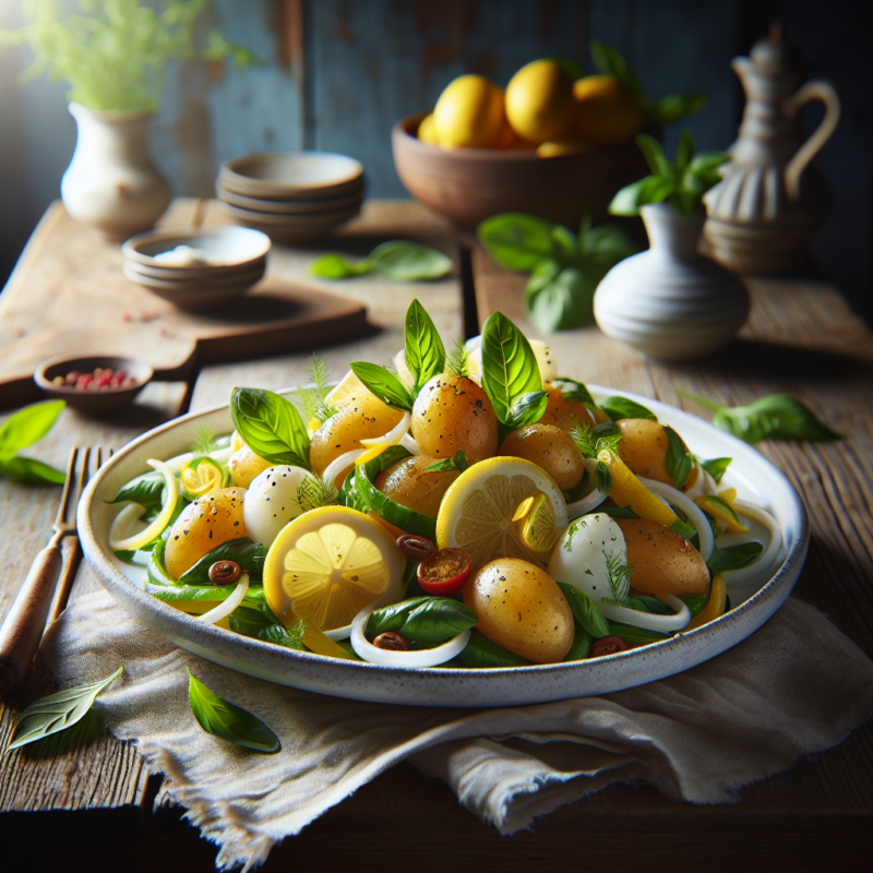 Keto Salade met Citroen-Style Aardappeltjes