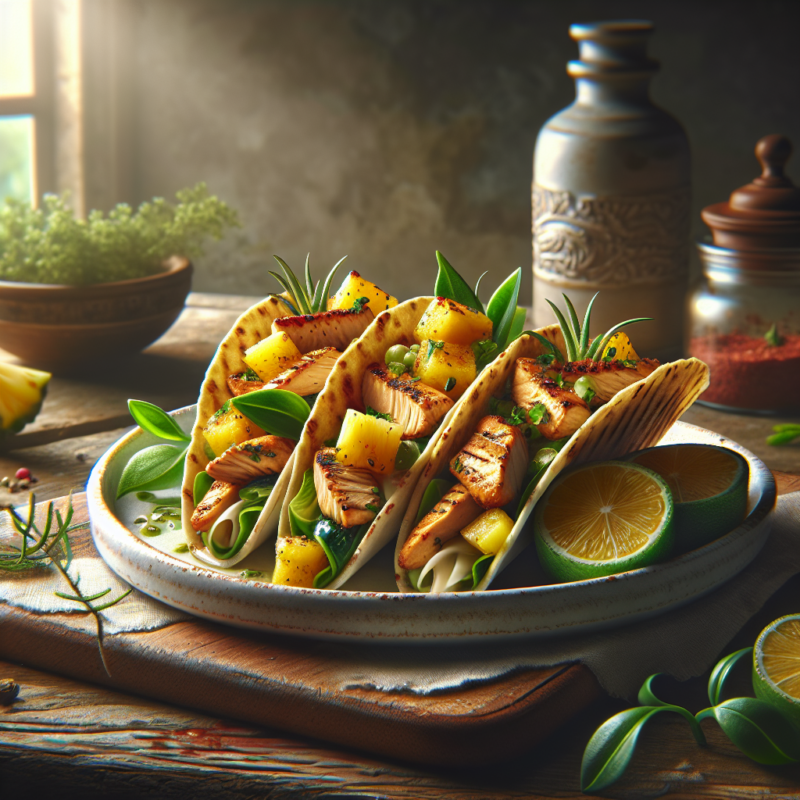Keto Taco's met Kip en Ananas