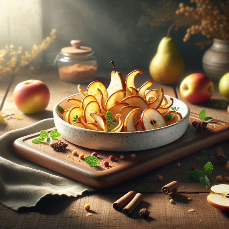 Knapperige Keto Appel- en Peer Chips