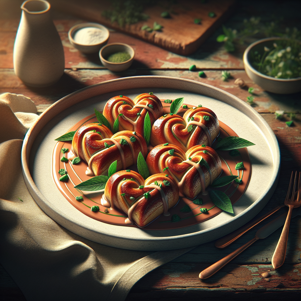 Snelle Koffiebroodjes in Hartvorm (Keto)