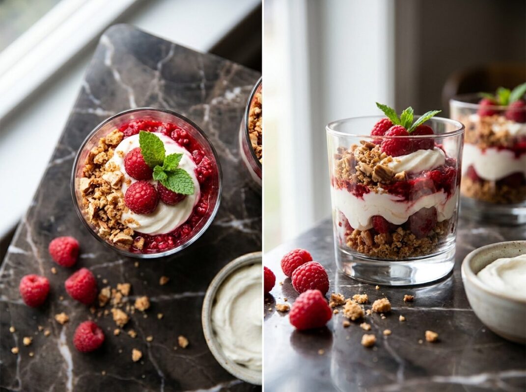 Keto Frambozen Trifle met Mascarpone