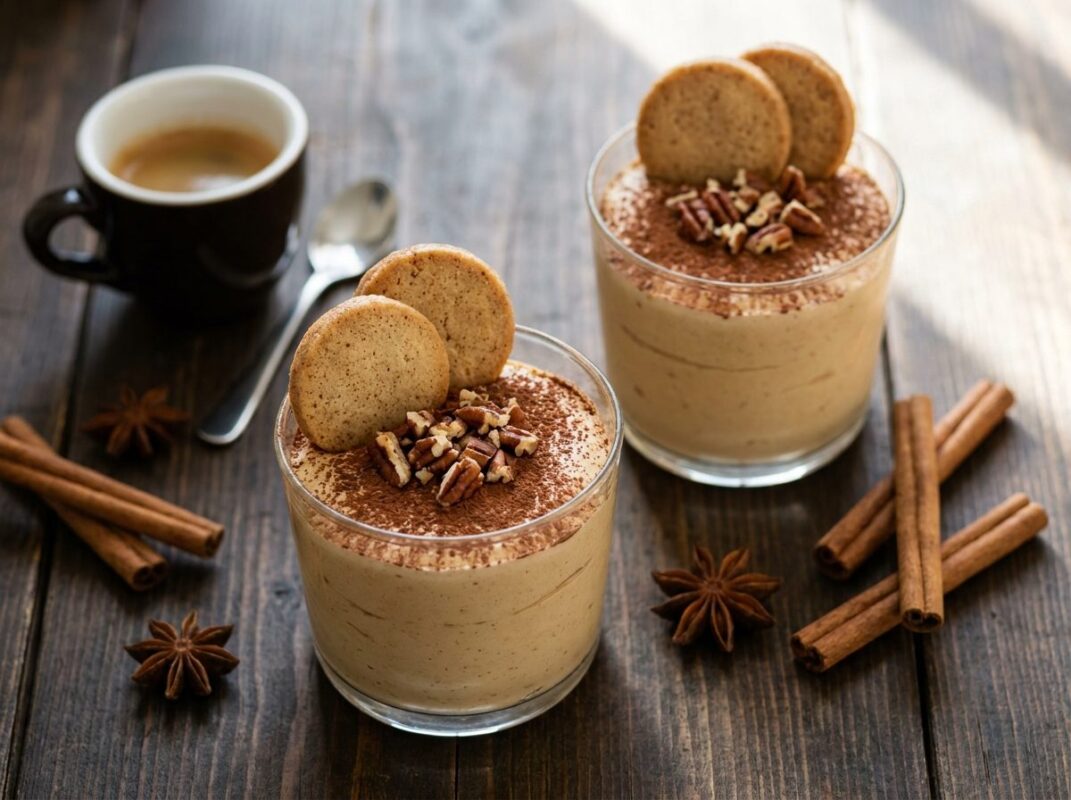 Keto Baileys Dessert met Amandel-Kaneelkoekjes