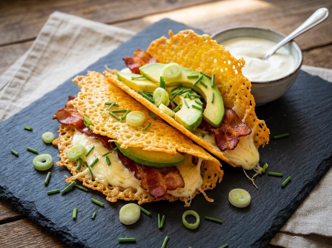 Keto Gegrilde Kaas Taco's van Cheddar