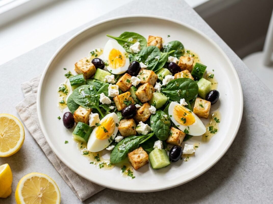 Keto Salade met Citroen-Knolselderijblokjes