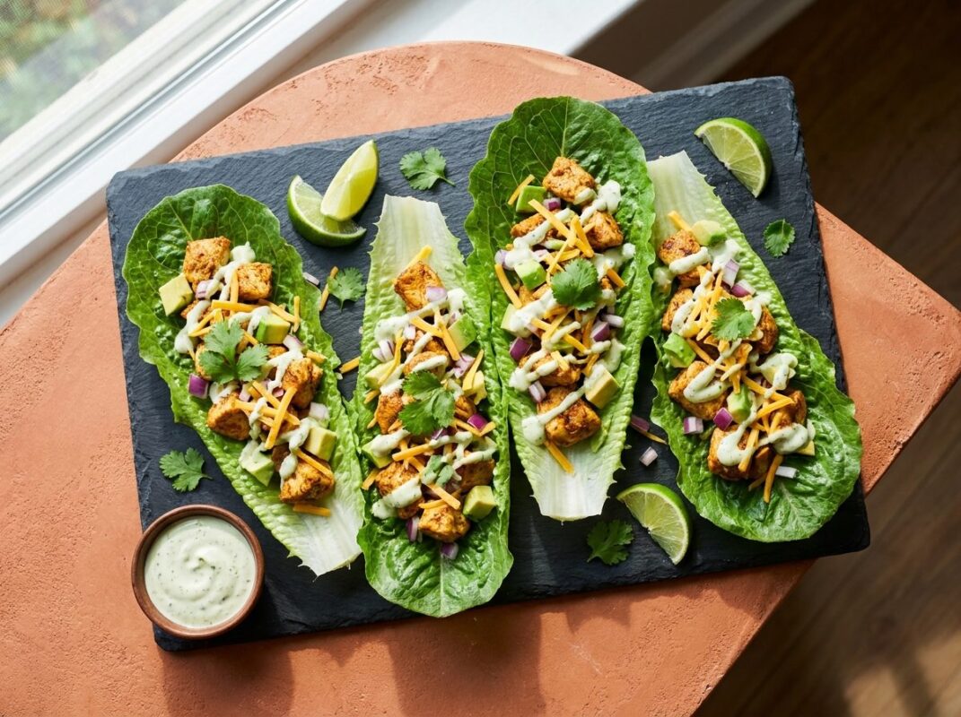 Keto Taco's met Kip in Slabladeren